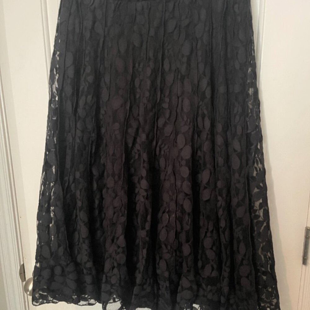 MSK Women's Black Lace Skirt - Size XL (11)